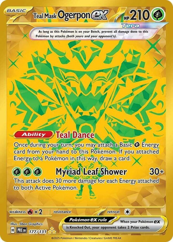 Teal Mask Ogerpon ex - 177/131 - Pokémon