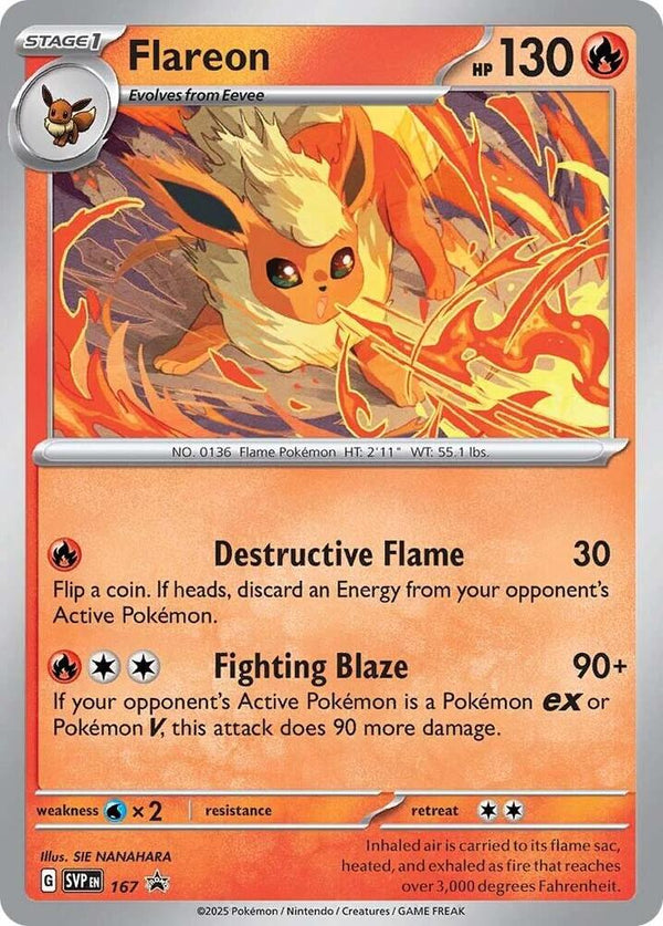 Flareon - 167 (Cosmos Holo) - Pokémon