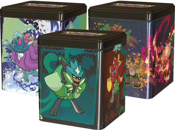Pokemon Stacking Tins: Treasures of Ruin, Paradox Pokemon, Ogerpon [Set of 3] - Pokémon