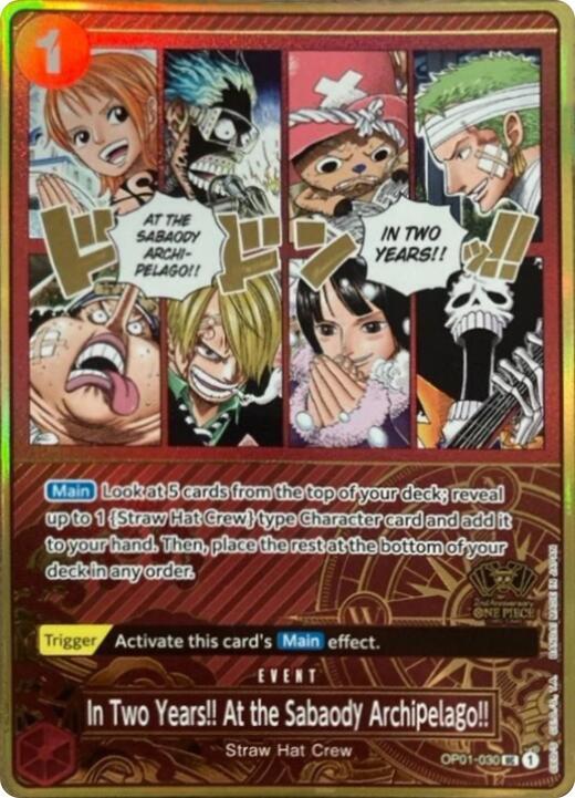 In Two Years!! At the Sabaody Archipelago!! (One Piece Japanese Version 2nd Anniversary Set) - One Piece Card Game