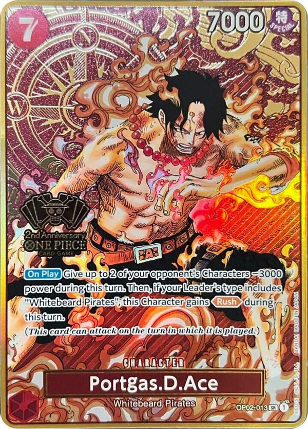 Portgas.D.Ace (One Piece Japanese Version 2nd Anniversary Set) - One Piece Card Game