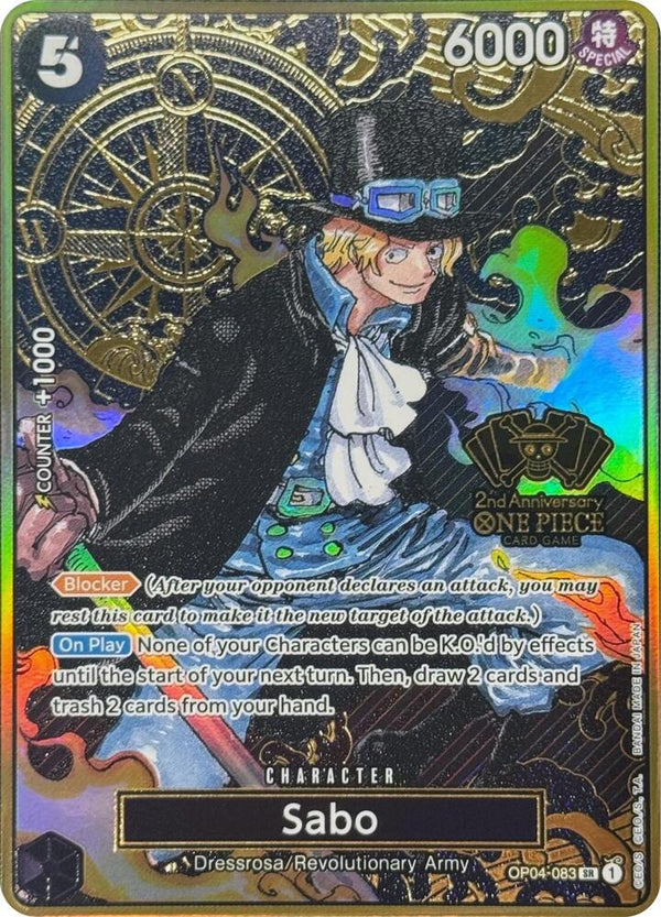 Sabo (One Piece Japanese Version 2nd Anniversary Set) - One Piece Card Game