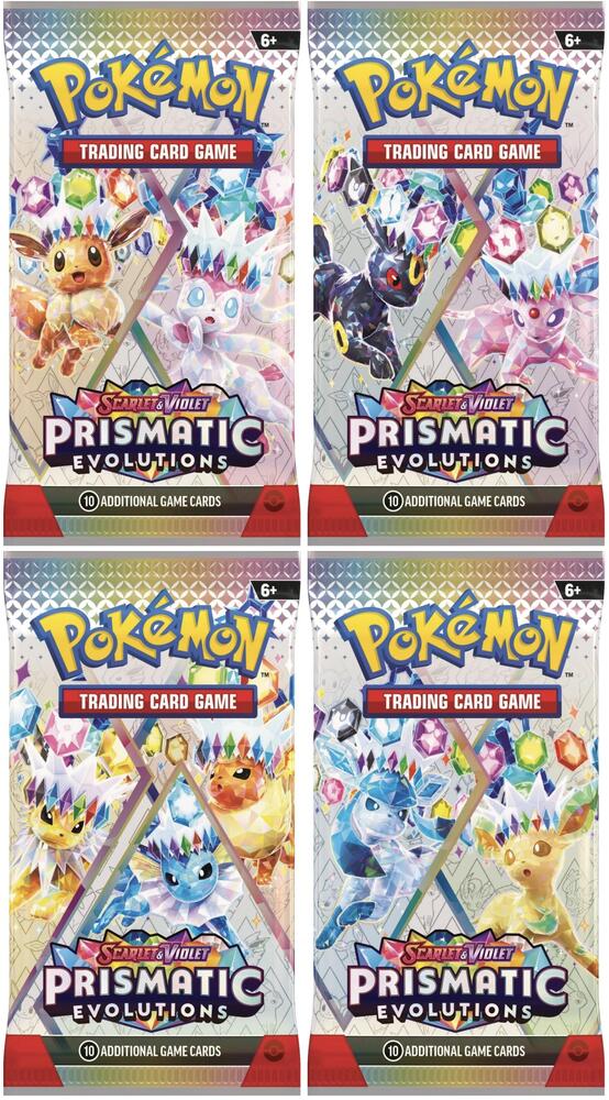 Prismatic Evolutions Booster Pack Art Bundle [Set of 4] - Pokémon