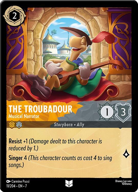 The Troubadour - Musical Narrator - Disney Lorcana