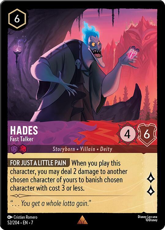Hades - Fast Talker - Disney Lorcana