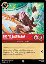 Edgar Balthazar - Ambitious Butler - Disney Lorcana