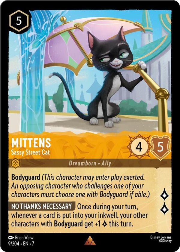 Mittens - Sassy Street Cat - Disney Lorcana