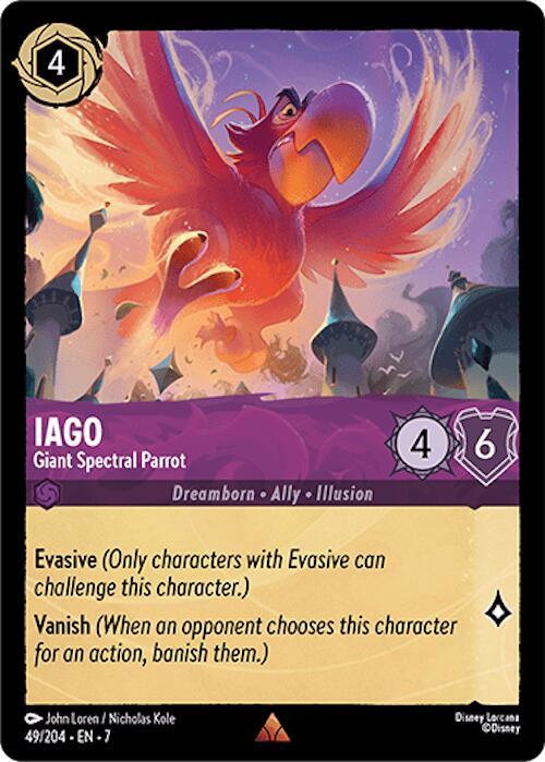 Iago - Giant Spectral Parrot - Disney Lorcana