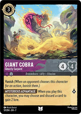 Giant Cobra - Ghostly Serpent - Disney Lorcana