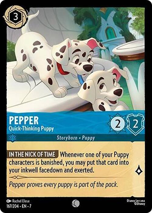 Pepper - Quick-Thinking Puppy - Disney Lorcana