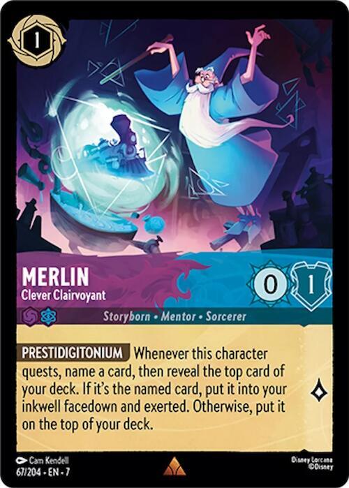 Merlin - Clever Clairvoyant - Disney Lorcana