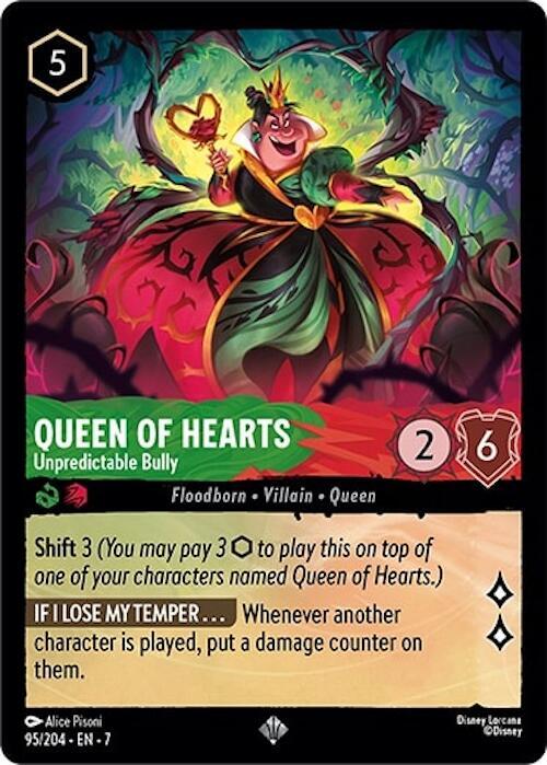 Queen of Hearts - Unpredictable Bully - Disney Lorcana