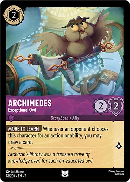 Archimedes - Exceptional Owl - Disney Lorcana