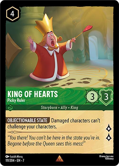 King of Hearts - Picky Ruler - Disney Lorcana