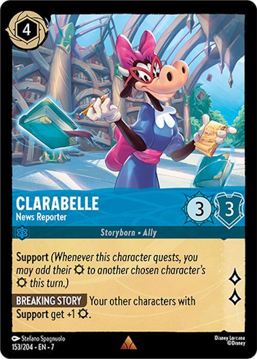 Clarabelle - News Reporter - Disney Lorcana