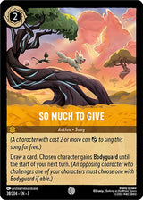 So Much to Give - Disney Lorcana