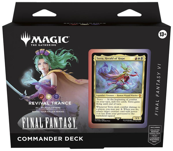 FINAL FANTASY Commander Deck - FINAL FANTASY VI Revival Trance - Magic: The Gathering