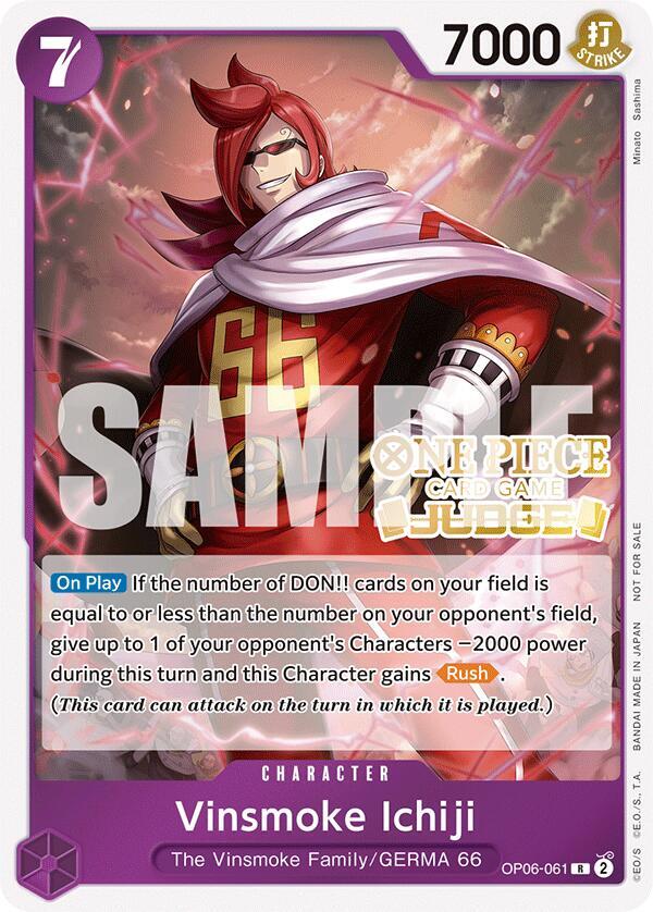 Vinsmoke Ichiji (Judge Pack Vol. 5) - One Piece Card Game