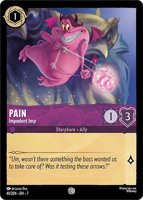 Pain - Impudent Imp - Disney Lorcana