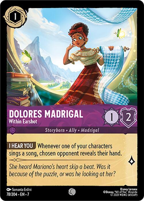 Dolores Madrigal - Within Earshot - Disney Lorcana