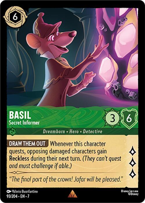 Basil - Secret Informer - Disney Lorcana