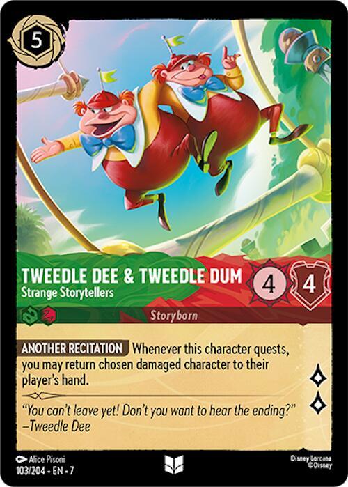Tweedledee & Tweedledum - Strange Storytellers - Disney Lorcana