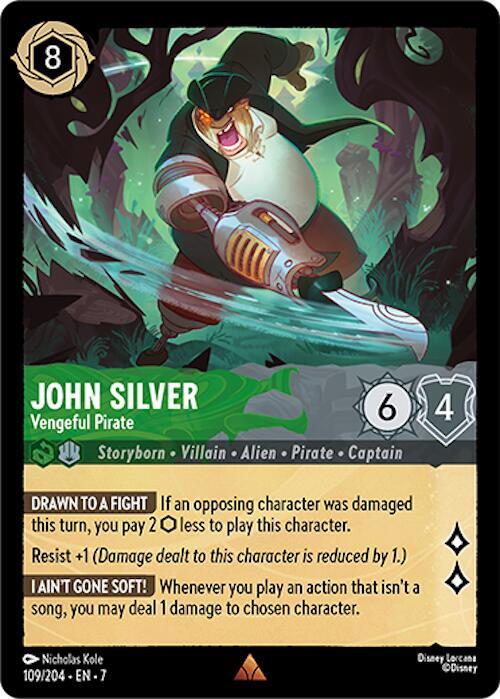 John Silver - Vengeful Pirate - Disney Lorcana