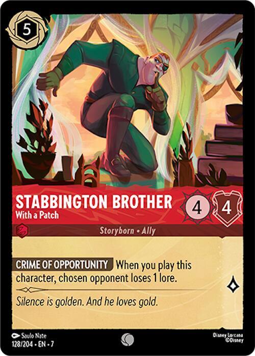 Stabbington Brother - With a Patch - Disney Lorcana