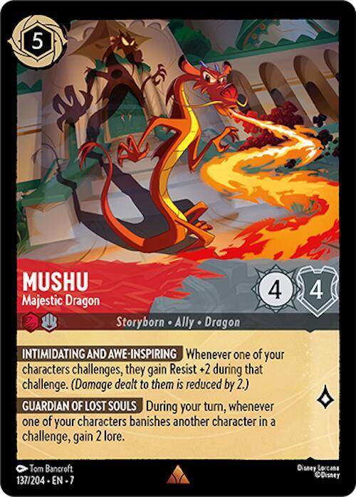 Mushu - Majestic Dragon - Disney Lorcana