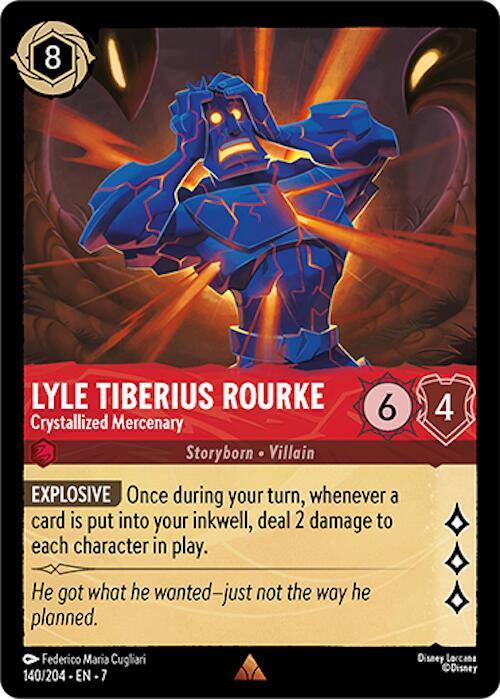 Lyle Tiberius Rourke - Crystallized Mercenary - Disney Lorcana