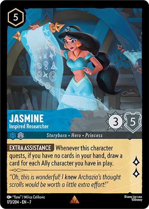 Jasmine - Inspired Researcher - Disney Lorcana