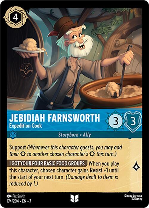 Jebidiah Farnsworth - Expedition Cook - Disney Lorcana