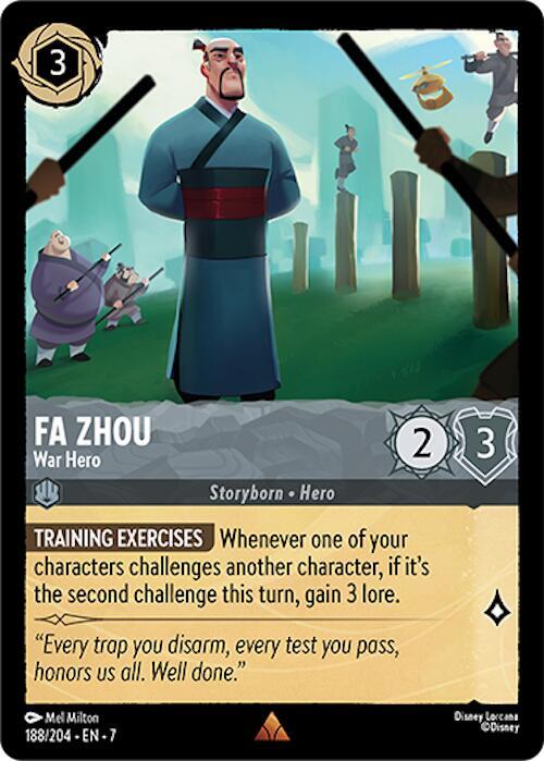 Fa Zhou - War Hero - Disney Lorcana