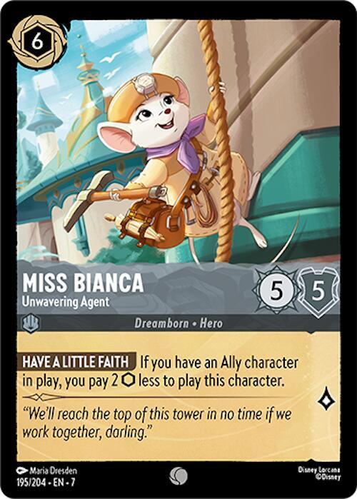 Miss Bianca - Unwavering Agent - Disney Lorcana