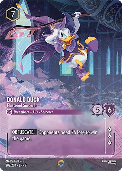 Donald Duck - Flustered Sorcerer (Enchanted) - Disney Lorcana