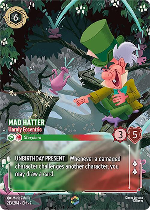 Mad Hatter - Unruly Eccentric (Enchanted) - Disney Lorcana