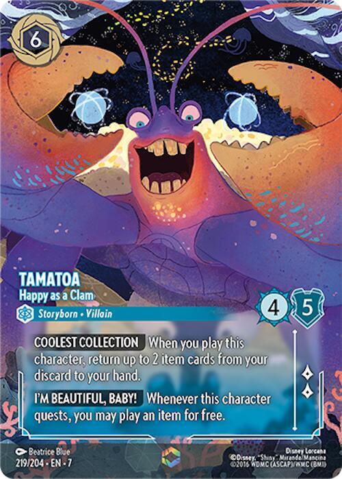 Tamatoa - Happy as a Clam (Enchanted) - Disney Lorcana