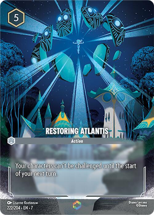 Restoring Atlantis (Enchanted) - Disney Lorcana
