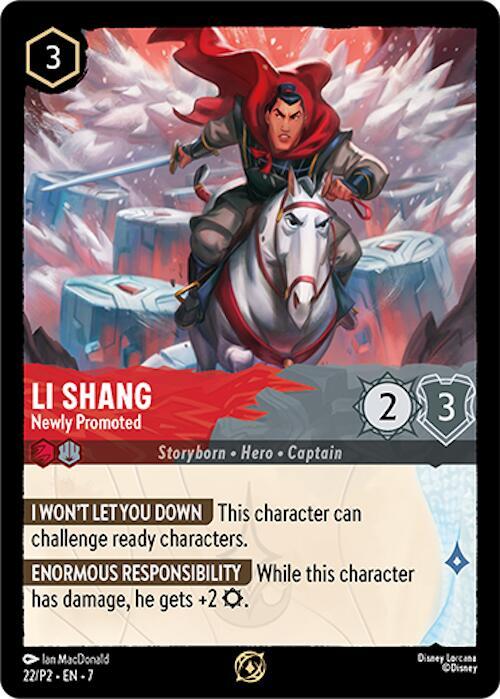 Li Shang - Newly Promoted - Disney Lorcana
