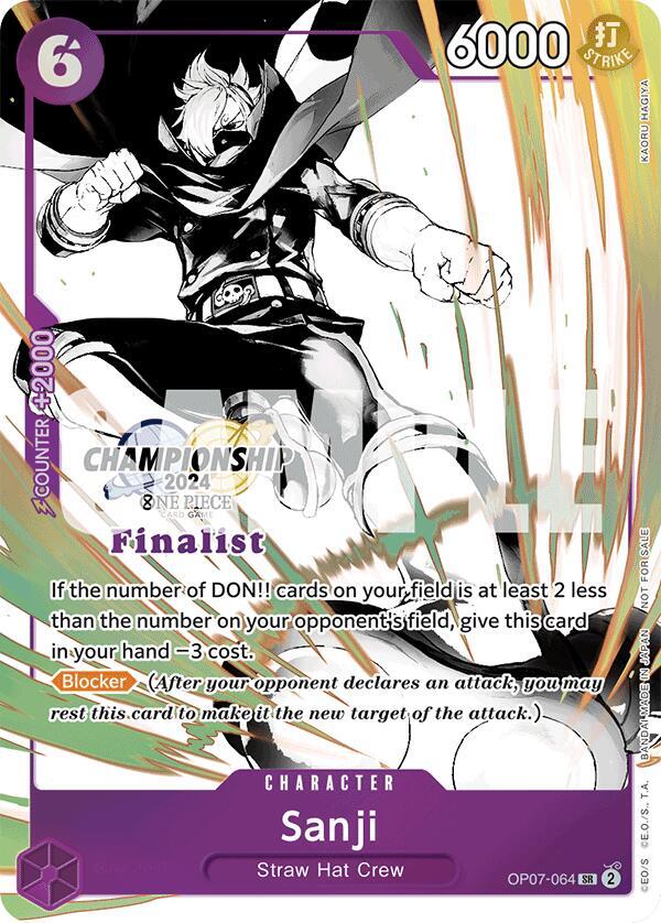 Sanji (Championship 2024 Finalist Card Set Vol. 2) - One Piece Card Game