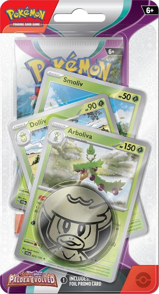 Paldea Evolved Premium Checklane Blister [Arboliva] - Pokémon