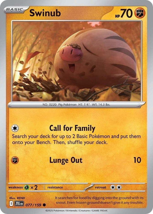 Swinub - 077/159 - Pokémon
