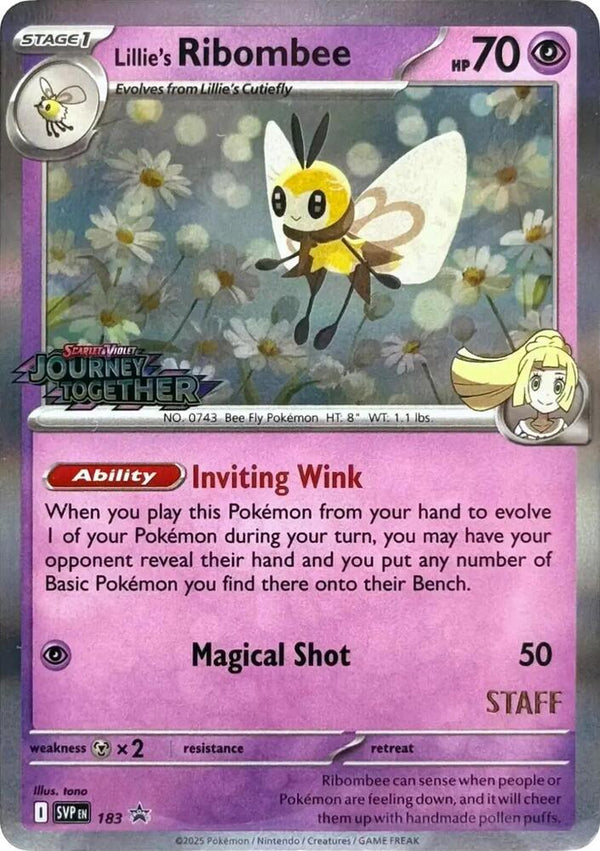 Lillie's Ribombee - 183 (Prerelease) [Staff] - Pokémon