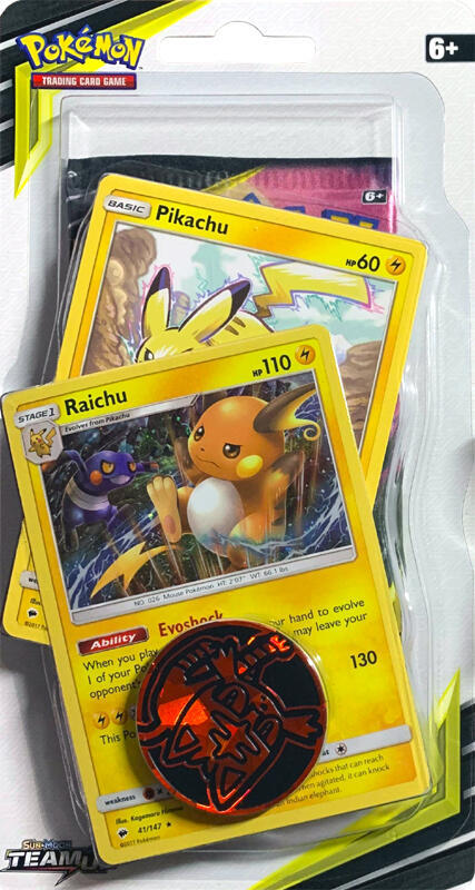 Team Up Premium Checklane Blister [Raichu] - Pokémon