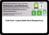 Code Card - League Battle Deck [Dragapult ex] - Pokémon