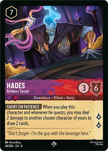 Hades - Ruthless Tyrant - Disney Lorcana