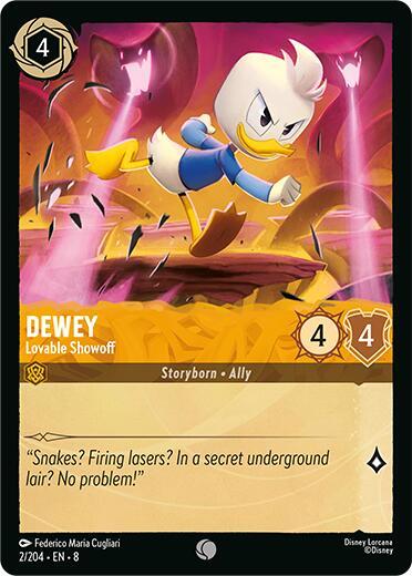 Dewey - Lovable Showoff - Disney Lorcana