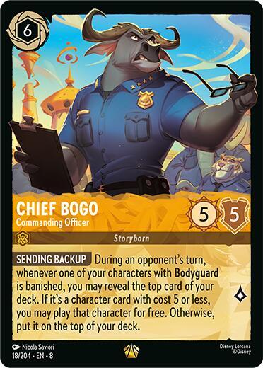 Chief Bogo- Commanding Officer - Disney Lorcana