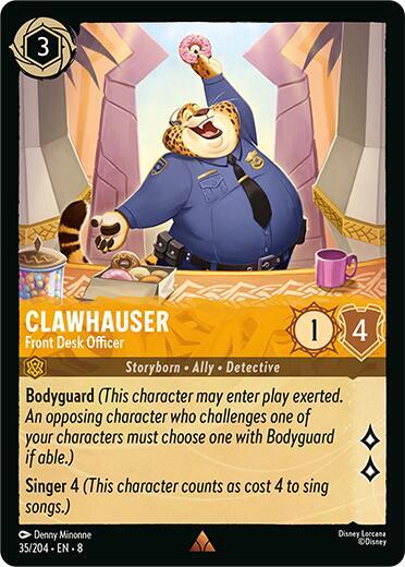 Clawhauser - Front Desk Officer - Disney Lorcana