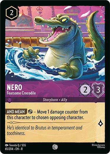 Nero - Fearsome Crocodile - Disney Lorcana